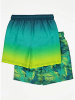 Green Swim Shorts 2 Pack