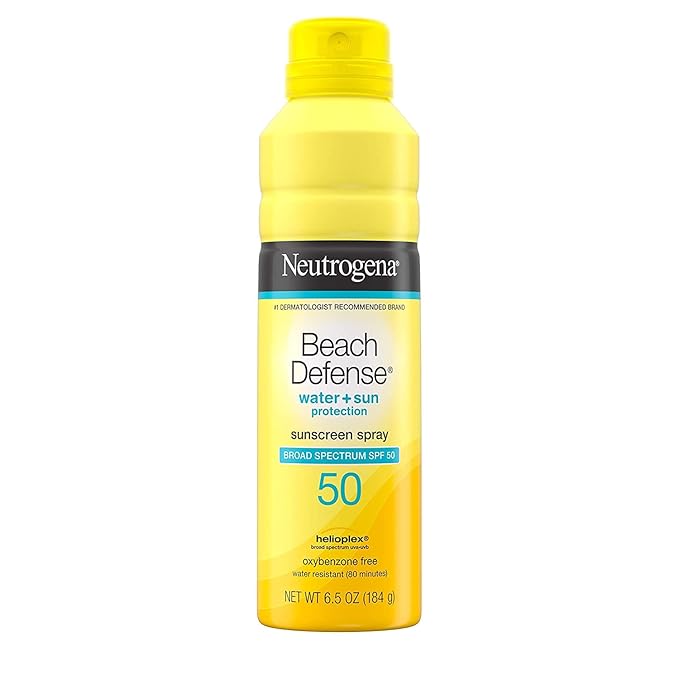 Beach Defense® Water + Sun Protection Sunscreen Spray Broad Spectrum SPF50 184g