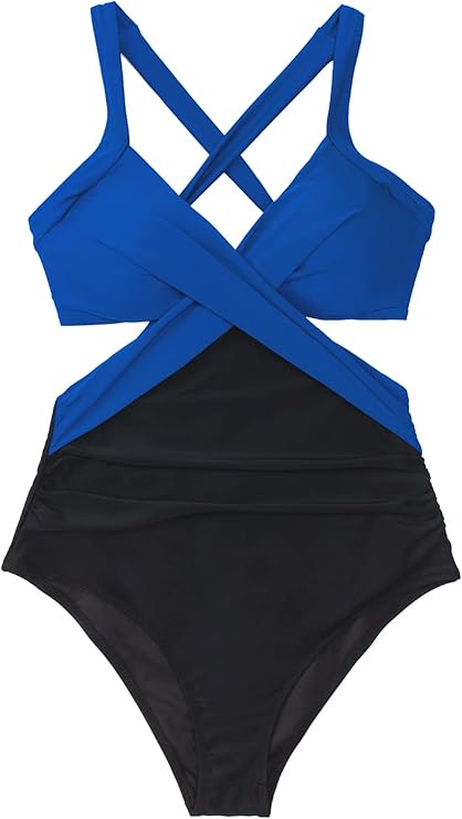 Carly Colorblock Cutout Plus Size Swimsuit