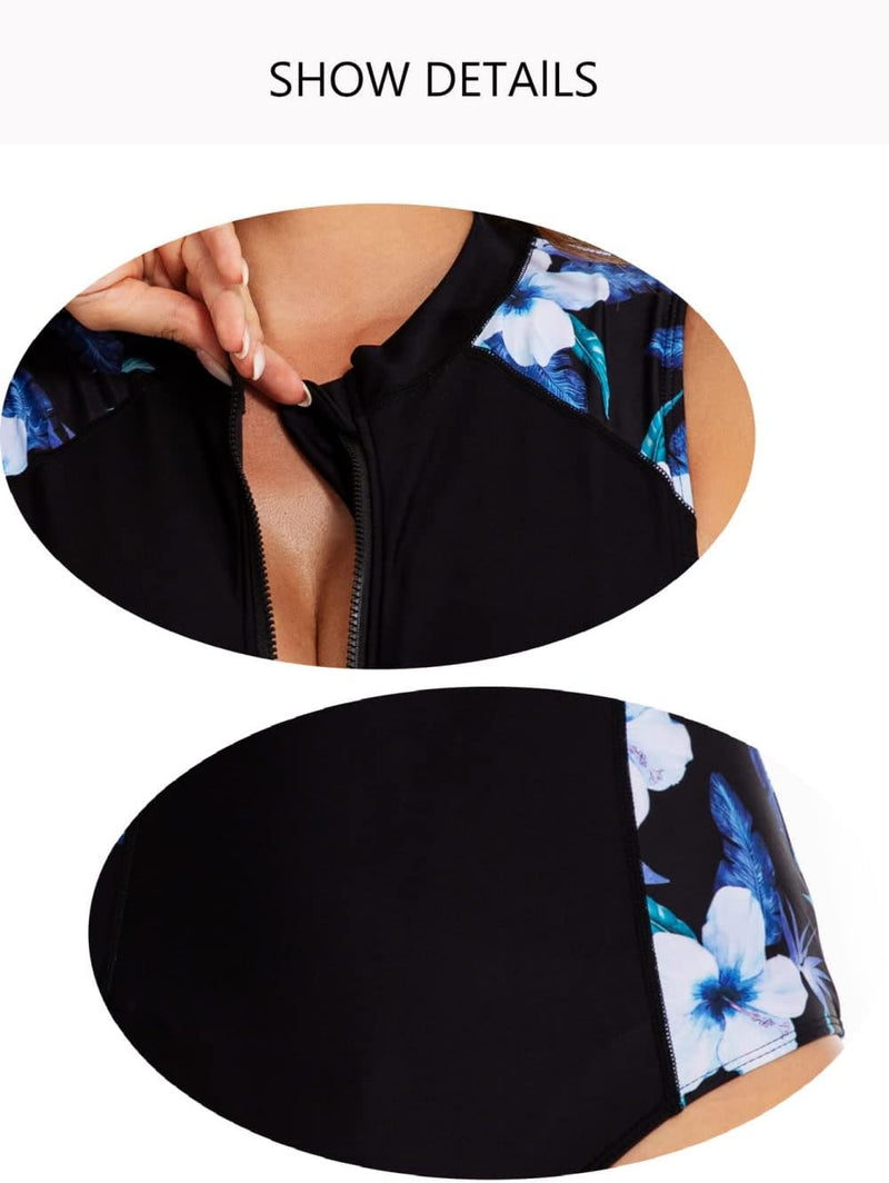 Beach House Sport Zip Front Swimsuit