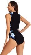 Beach House Sport Zip Front Swimsuit
