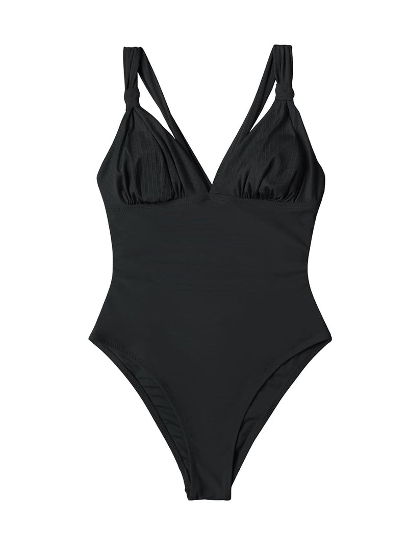 Criss Cross Cutout Back Swimsuit