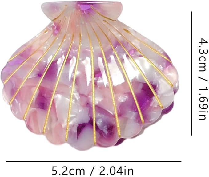 Smooth Seashell Hair Clip