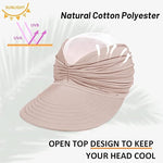 Pleated Sun Protection Visor