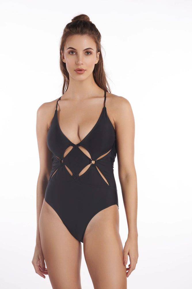 Black Cross Swimsuit