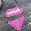 MERMAID Embroidery Girl Bikini Set