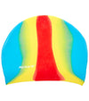 Long Hair Multi Color Silicone Swim Cap