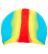 Long Hair Multi Color Silicone Swim Cap