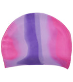 Long Hair Multi Color Silicone Swim Cap
