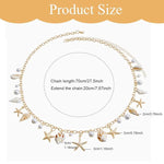 Seashell Starfish Beach Waist Chain