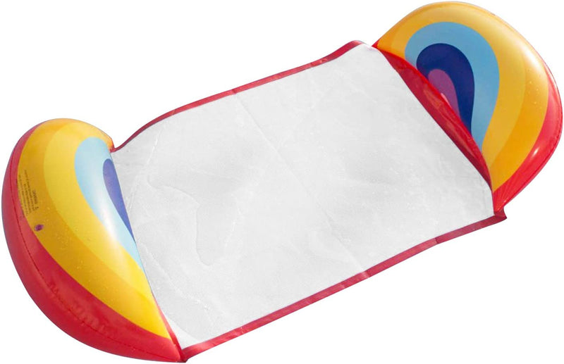 Rainbow Inflatable Hammock Float 55"