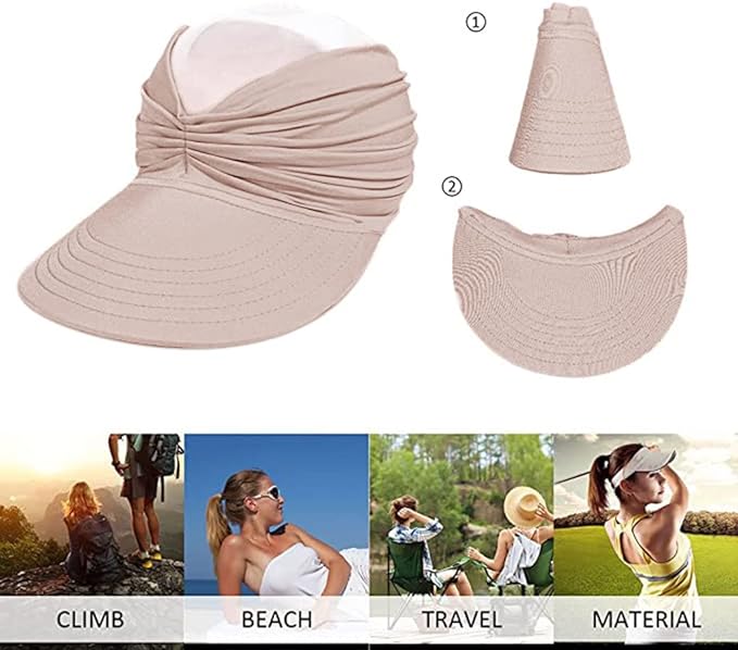 Pleated Sun Protection Visor