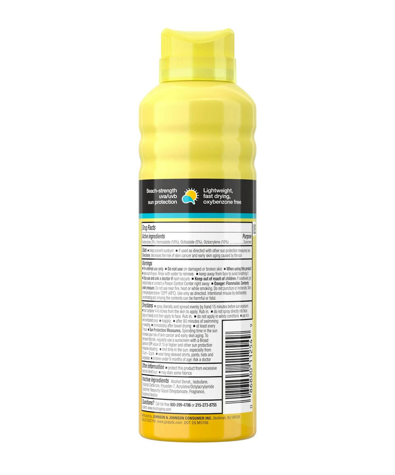 Beach Defense® Water + Sun Protection Sunscreen Spray Broad Spectrum SPF50 184g