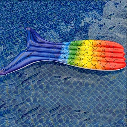 Fancy Printed Pool Floats for Parties - Online Pool Floats - Mermaid shape floats - girls birthday party gift ideas