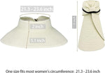 Wide Brim Roll-Up Straw Hat