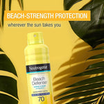 Beach Defense® Water + Sun Protection Sunscreen Spray Broad Spectrum SPF70  192ml