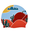 aLILscribble Limited Edition Desert Silicone Swim Cap