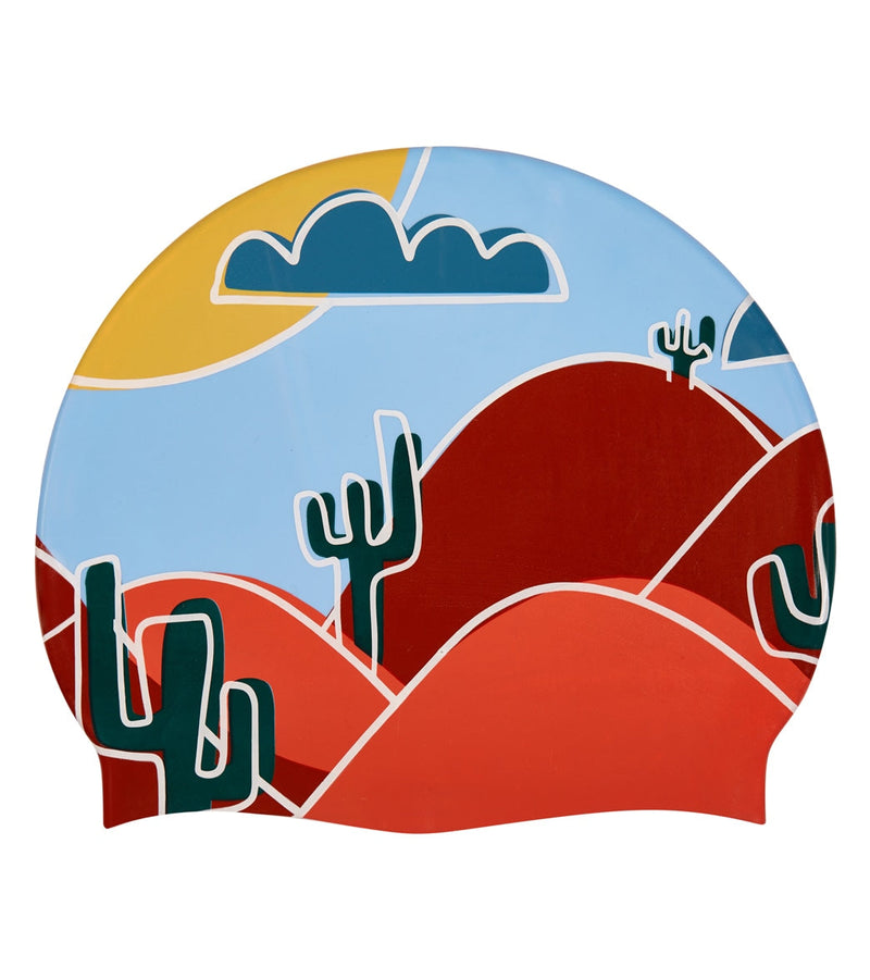 aLILscribble Limited Edition Desert Silicone Swim Cap