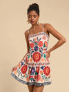 Floral Print Strappy Dress