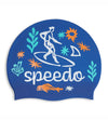 Speedo Slogan Printed Silicone Cap