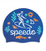 Speedo Slogan Printed Silicone Cap