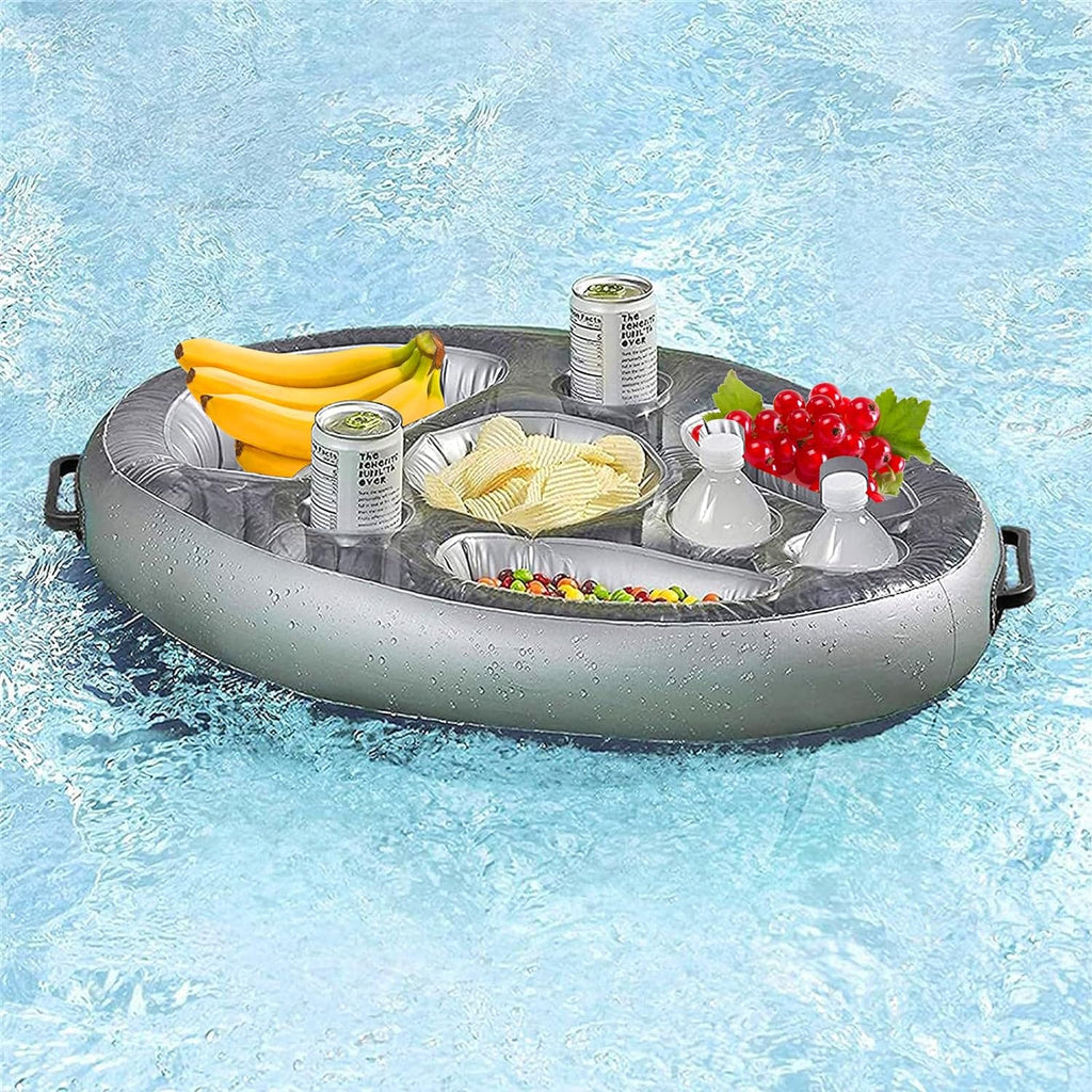 inflatable pool bar - pool tray for breakfast - bali style pool tray for serving
