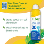 Alba Botanica While Wet Sunscreen Spray - SPF30 148ml