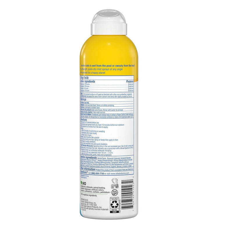 Alba Botanica While Wet Sunscreen Spray - SPF30 148ml