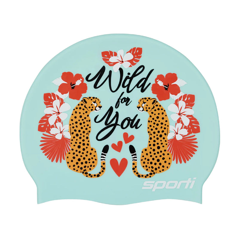 Limited Edition Wild For You Silicone Swim Cap