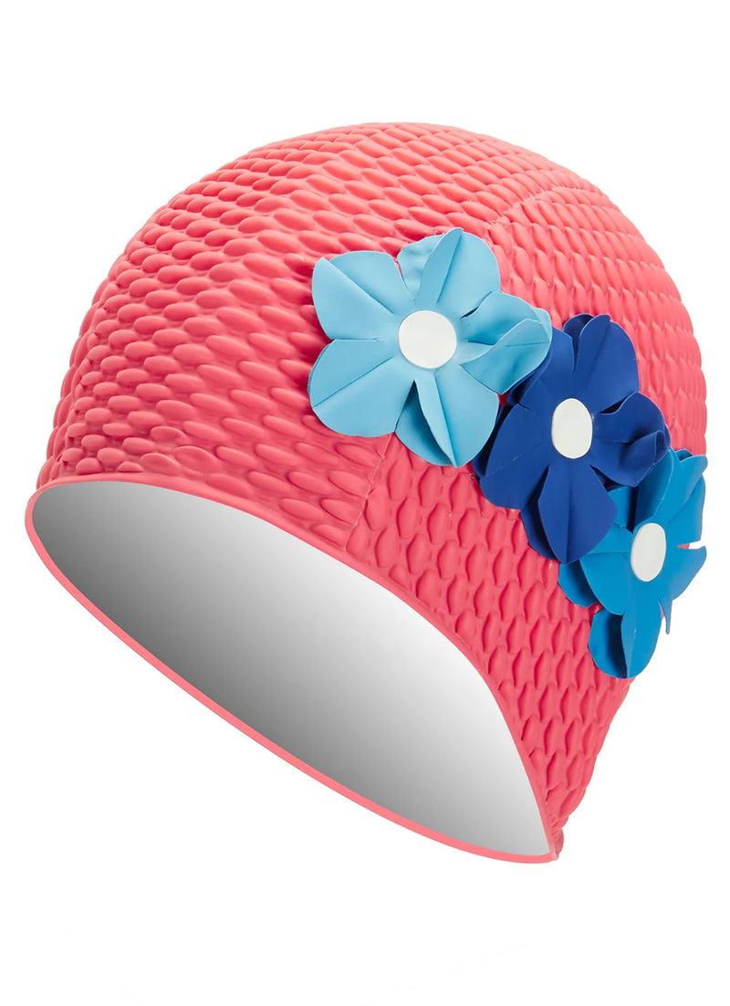 Floral Bubble Swim Cap