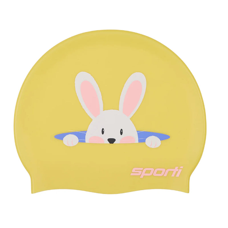 Bunny Surprise Silicone Swim Cap