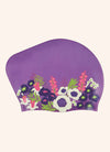 Spring Meadow Long Hair Bun Silicone Swim Cap