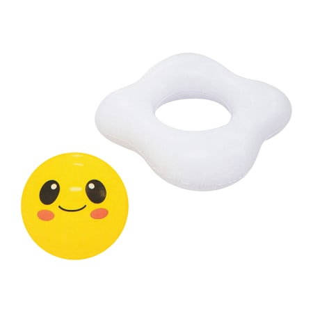 Smiley Face Pool Ball - fancy shape pool floats - kids swimming pool toys - the beach company online