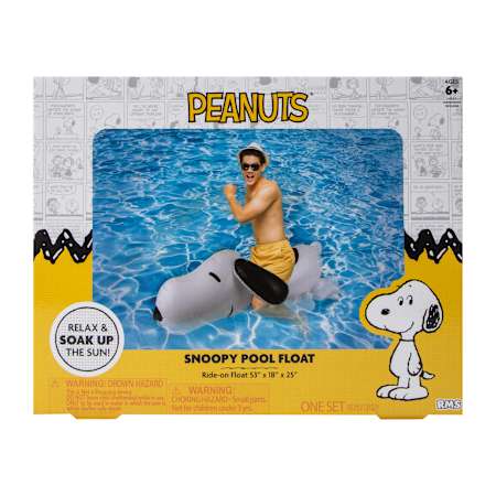 SNOOPY POOL FLOAT - peanuts merchandise - pool party supplies - fancy shape pool floats