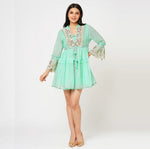 A-Line Embroidered Dress