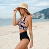 Floral V-Neck Knotted PLUS SIZE Set