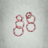 Pastel Rose Hoops 3"