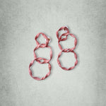 Pastel Rose Hoops 3"