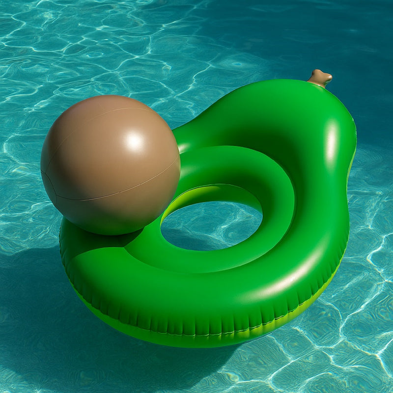 Avocado with Pool Ball 2pc Float Set