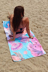 Rainbow Reef Suede Beach Towel