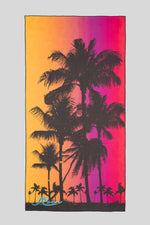 Sundowner Print Suede Beach Towel