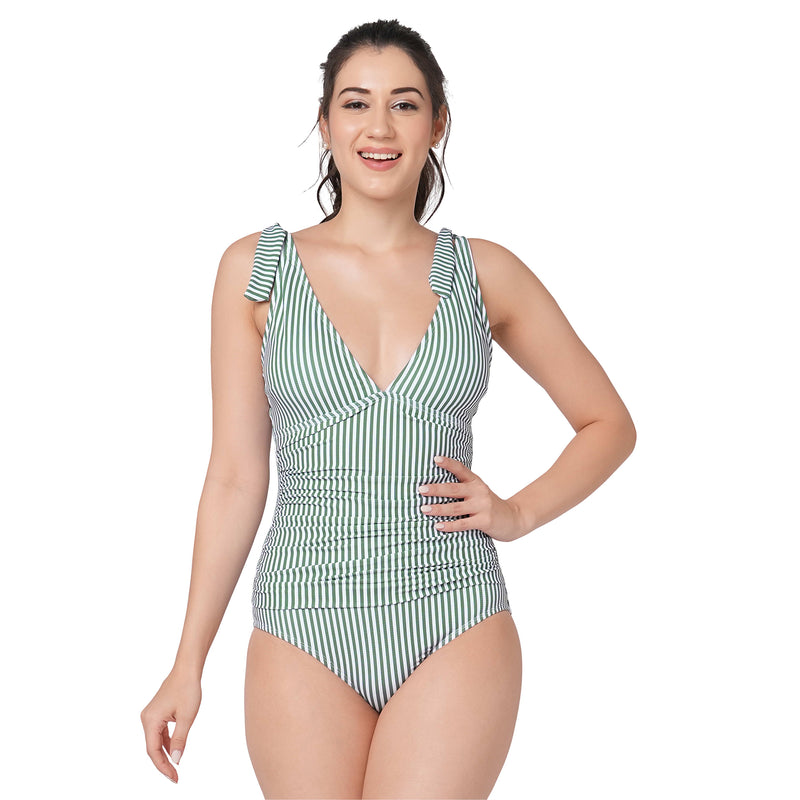Nautical Tummy Control Swimsuit