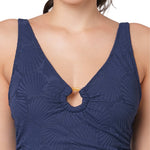 Textured Tummy Control One-Piece