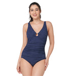 Textured Tummy Control One-Piece