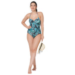 SoulCal Palm Print Cupped Swimsuit