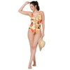 Floral Lace Up Swimsuit