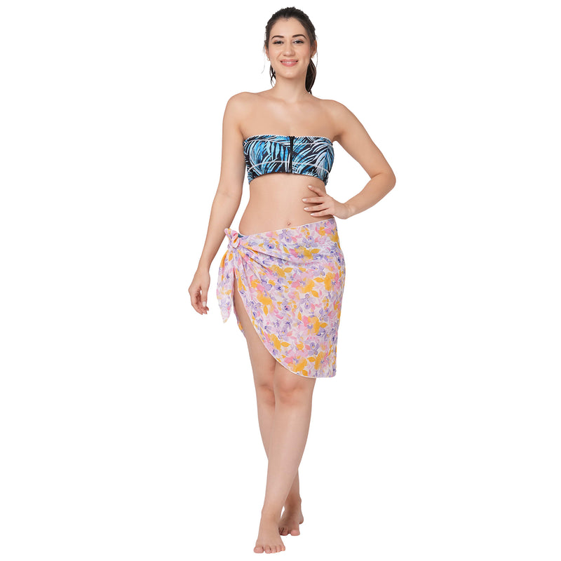 Tropical Bandeau Bikini Set