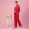 Jacquard Satin Pajama Set