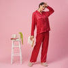 Jacquard Satin Pajama Set