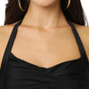 Rouched Halter Boyleg Swimsuit